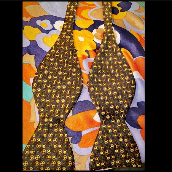 1960’s Self Tie Bow Tie by WEMBLEY MCM Print - Picture 2 of 4